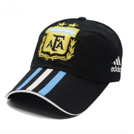 Black Argentina Embroidered AFA Logo 3-Stripe Cap