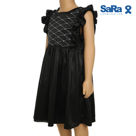 SaRa Girls Frock (GFR11YHBK-Black), Baby Dress Size: 2-3 years, 2 image