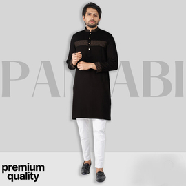 Premium Semi Long Panjabi For Men, Size: M