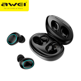 Awei T60 TWS Wireless Sports Earbuds Smart Touch Battery Protection IC Waterproof IPX5 With Built-In Mic