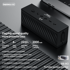 Remax RB-M3 Wireless Bluetooth Speaker With Longer Stand-by, 3 image