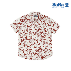 SaRa Boys Casual Shirt (BCS523AEB-Maroon), Baby Dress Size: 8-9 years