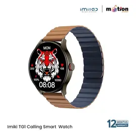 IMILAB IMIKI TG1 Calling Super-retina AMOLED Smart Watch with Free Strap -  Brown
