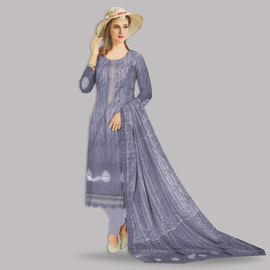 Pakiza Gorgeous Fashionable Salwar Kameez for Women Bin Saeed (2589)  Blue