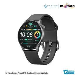 Haylou SOLAR Plus Amoled Calling Smart Watch (LS16)- Black