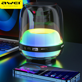 Awei Y386 Wireless Portable Bluetooth V5.1 Dual Speaker Dynamic RGB Lighting  9D Surround Stereo Deep Bass, 3 image