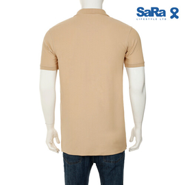 SaRa  Mens Polo Shirt (MPO162FKC-Brown), Size: S, 3 image