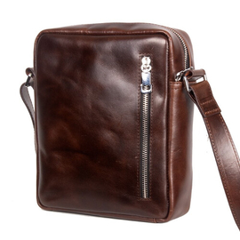 Oil Pull Up Premium Leather Messenger Bag SB-MB60, 2 image
