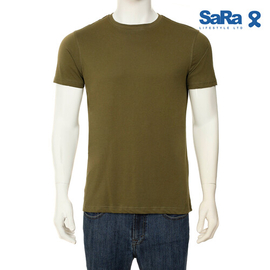 SaRa Mens T-shirt (MTS472FKD-Olive), Size: S