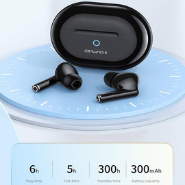 Awei T61 TWS Wireless Earbuds Bluetooth 5.3 Environmental Noise Cancelling with Double Mic Headset
