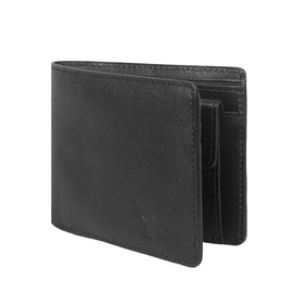 Black Classic Leather Wallet SB-W166, Size: 39, 2 image