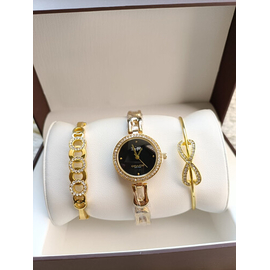 Fashionable Luxury COACH Stainless Steel  Wrist Watch-Golden