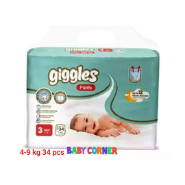 Giggles Baby pants Diaper 4-9 kg 34 pcs (Turkey)