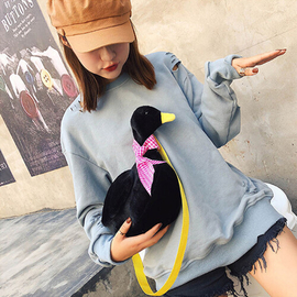 Fashionable High Quality Soft Duck Shaped Purse Side Bag for Girls, 3 image