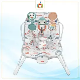 Fisher-Price Baby's Bouncer - Rainbow Showers, Infant Soothing and Play Seat -GWV94
