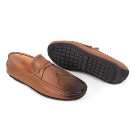 Leather Loafer Mocassino shoes SB-S367, Size: 39, 3 image