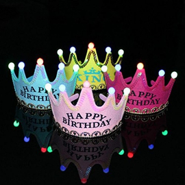 LED Birthday cap-Multi color