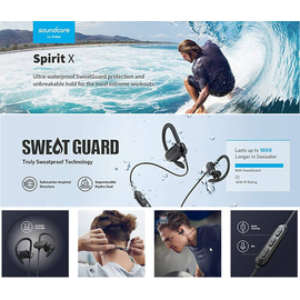 Anker Soundcore Spirit X Wireless Bluetooth V5.0 Earphone Noise Isolation IPX7 Waterproof SweatGuard Technology for Workout, Gym, Running, 3 image
