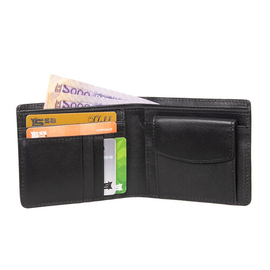 Black Classic Leather Wallet SB-W166, Size: 39