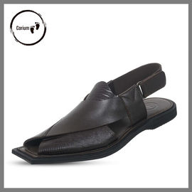 Kabuli Style Sandal Shoe For Men - CRM 119, Color: Brown, Size: 40, 3 image