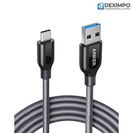 Anker Powerline+ USB-C to USB A 3.0 6ft- Gray