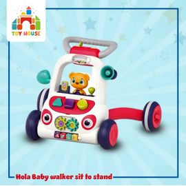 Hola Baby walker sit to stand with adjustable speed mechanism light and music