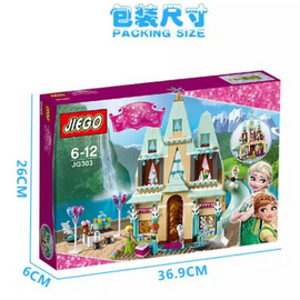 JIEGO 519 PCS Frozen Lego Set Toy Princess House Building Blocks Creative Construction Toys for Girls & Boys, 4 image