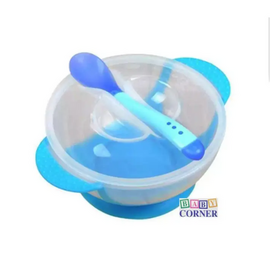Baby Feeding Spoon and Bowl (Multicolor)