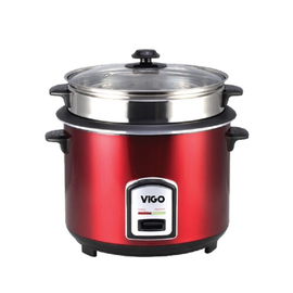 ViGO Rice Cooker 1.8 L Red Two Pot 874138