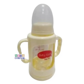 Baby love glass feeder 120 ml (Cream)