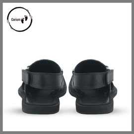 Kabuli Style Sandal Shoe For Men - CRM 119, Color: Black, Size: 40, 2 image