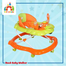 Duck Baby Walker With Light & Music- Orange