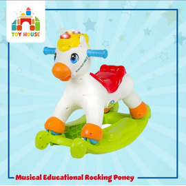 Hola 987 2-In-1 Musical Educational Rocking Poney Ride-On for Kids