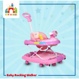 Baby Rocking Walker with Handle- Pink