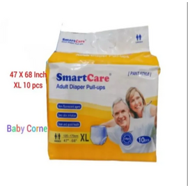 Smart Care XL Pant style Adult Diaper 47 X 68 inch (120 X 170 cm) 10 Pcs