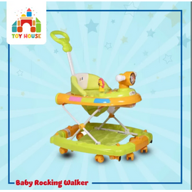 Baby Rocking Walker with Handle- Pink