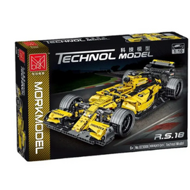 Yellow racing car blocks 1084pcs Technic Formula 1 Exclusive Car Building Blocks Set