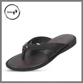 Original Leather Sandal Shoe For Men - CRM 120, Color: Brown, Size: 40, 3 image