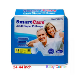 Smart Care Pant style Adult Diaper 24- 44 inch M size(60-110 cm) 10 Pcs