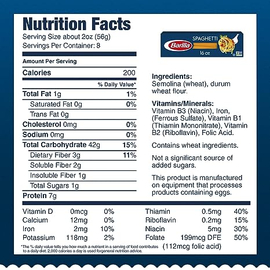 Barilla Spaghetti Pasta, 16 oz. Non-GMO Pasta Made with Durum Wheat Semolina - Kosher Certified Pasta, 4 image