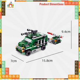 Panlos 573 Pcs Military Lego 12 in 1 City Building Block for Kids 25 Play Style, 2 image