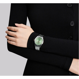 NAVIFORCE NF5029 Silver Stainless Steel Analog Watch For Women - Green & Silver, 4 image