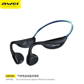 Awei A895BL Air Conduction Sports Headphones 5.3 Wireless Bluetooth Earphones 18mm Horn Headset Eearphone Waterproof Earbuds