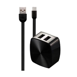 Remax RP-U215 Dual USB Charger With 1M Type-C Data Cable 2.4A