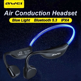 Awei A895BL Air Conduction Sports Headphones 5.3 Wireless Bluetooth Earphones 18mm Horn Headset Eearphone Waterproof Earbuds, 2 image