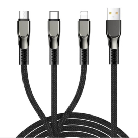 Joyroom S-1335K4 3-In-1 Multi Charging Data Cable 1.3M Type-C, Lightning, Micro Multi Charger USB Cable