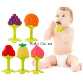 Baby Silicone Tether Toy Fruit Shape 1 pcs (Multicolor)