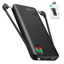 Joyroom 10000mAh Powerbank JR-L014 Fast Charging 22.5W With Type-C & Lightning Dual Cables PD3.0 QC3.0 4 Output Port