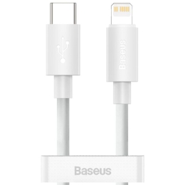 Baseus Simple Wisdom Series  USB-C To Lightning Cable Type-C For iP PD 20W 1.5M- White  (CATLZJ-02)