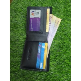 Black Color Original Leather Regular Wallet for Men, 3 image